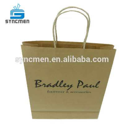 Taiwan Supplier Logo Printed Paper Bag For Clothes