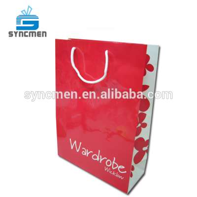 Custom Design make up promotion portable paper bag