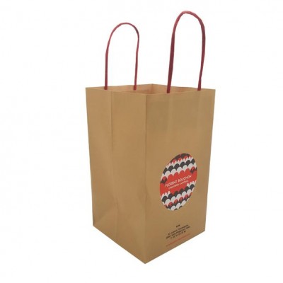 Cute High Quality Double Kraft Paper Bags for desserts