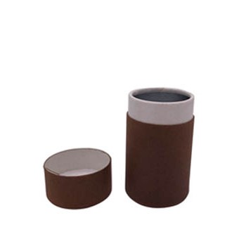 Custom printed small round calico paper tube with paper lid