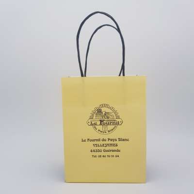 Elegant High Quality Cheap White Kraft Paper Bag With Custom Logo