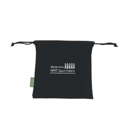 Custom Logo Printed Eco Friendly Easy Carry Small RPET Drawstring Bag