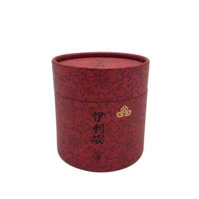 Round paper tube with foil stamping