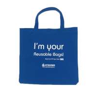 Custom Logo eco friendly RPET polyester folding bag recycled foldable shopping tote bag